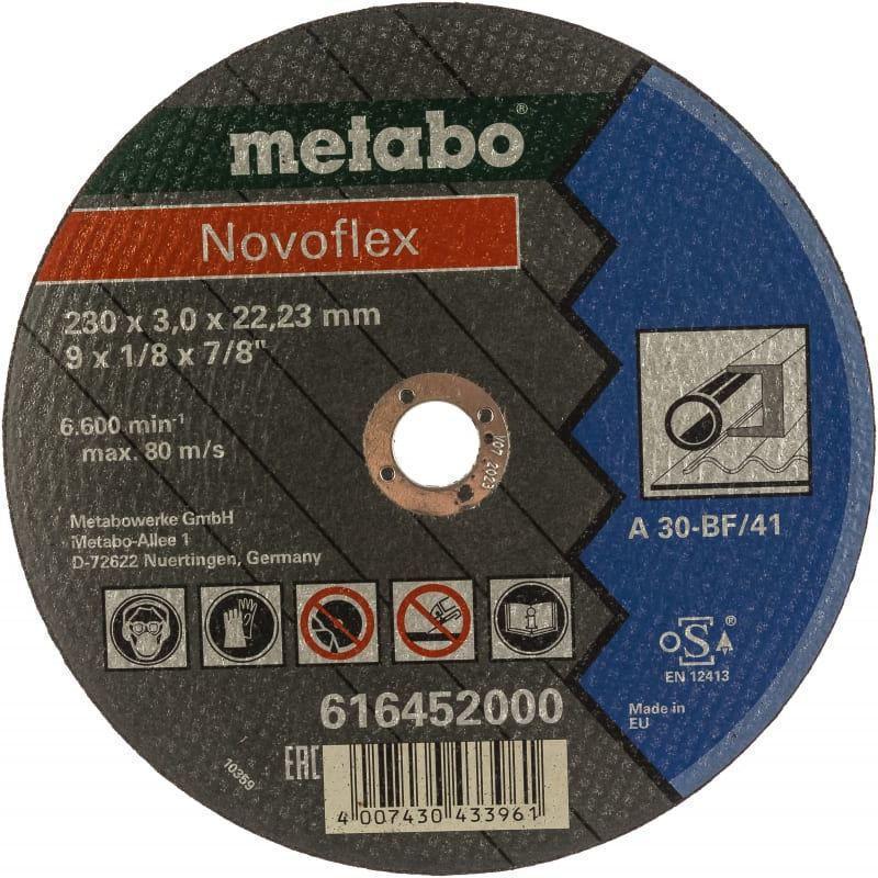 Диск отрезной Metabo Novoflex (616452000) d=230мм d(посад.)=22.2мм (угловые шлифмашины) (упак.:1шт)