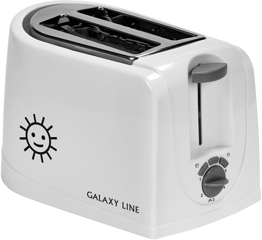 Тостер Galaxy Line GL 2900 850Вт белый