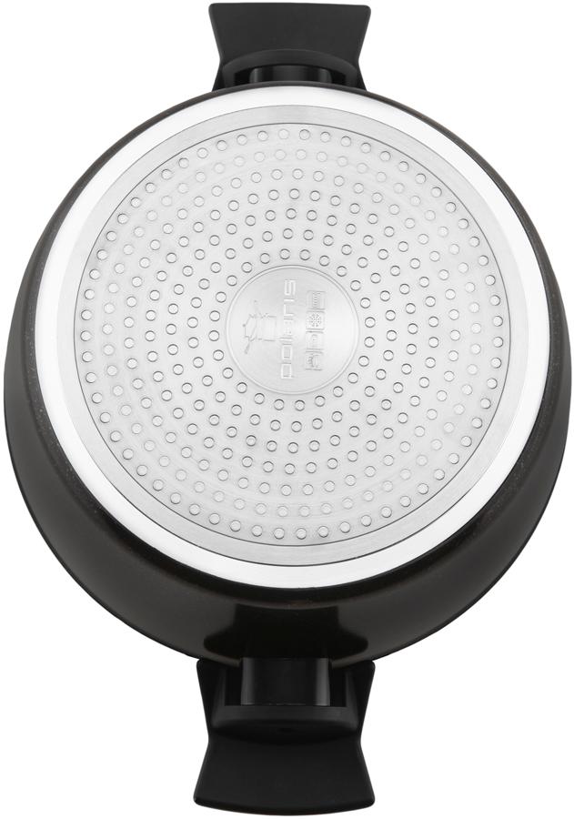 Кастрюля Polaris Monolit 20C 2.3л. d=20см (с крышкой) черный (015248)