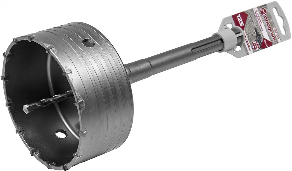 Коронка Monogram 089-243 по бет/кирп/камн Д=125мм Дл=250мм (1пред.) для перфораторов