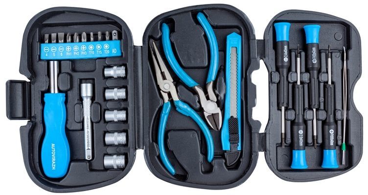 Набор инструментов Autovirazh AV-212025 25 предметов (жесткий кейс)