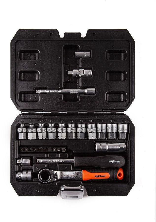 Набор инструментов Av Steel AV-011029 29 предметов (жесткий кейс)