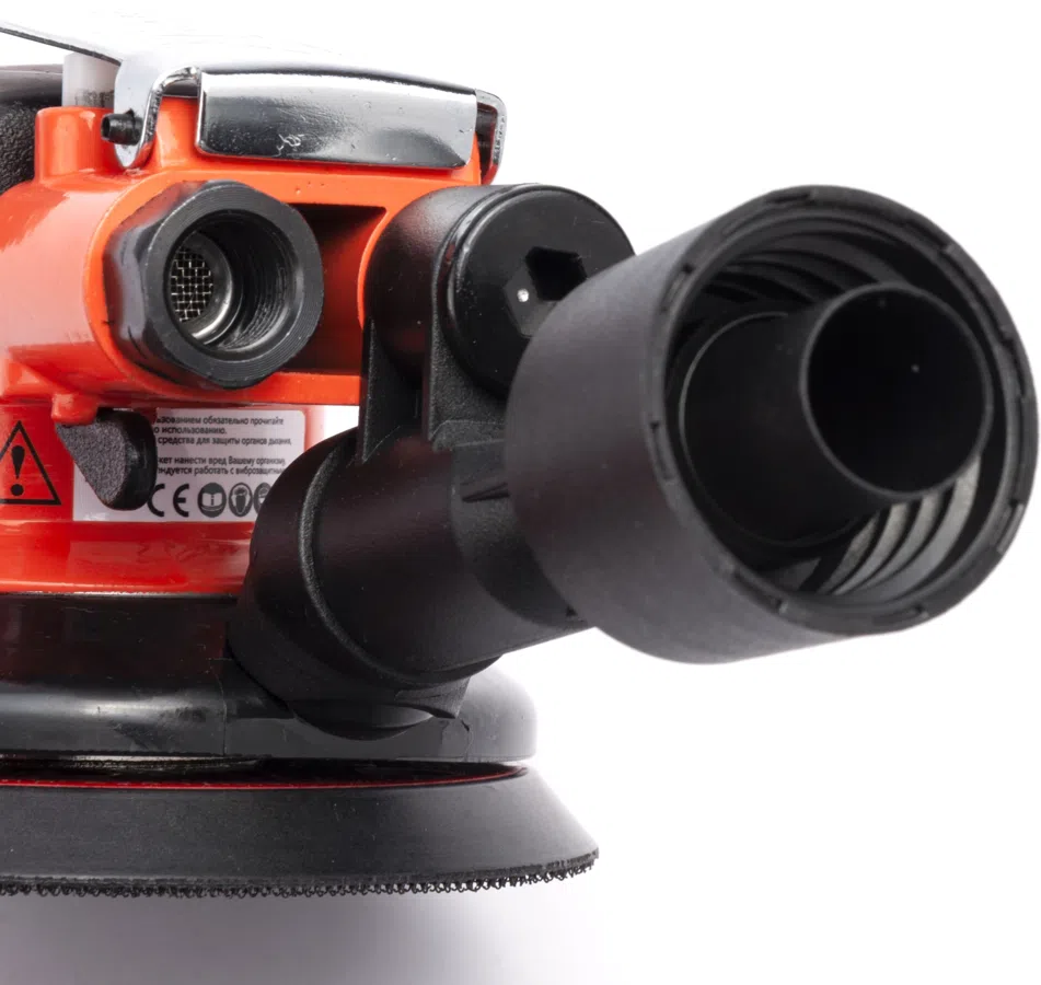 Шлифмашина орбитальная Av Steel AV-701335 128л/мин d=125мм оранжевый/черный