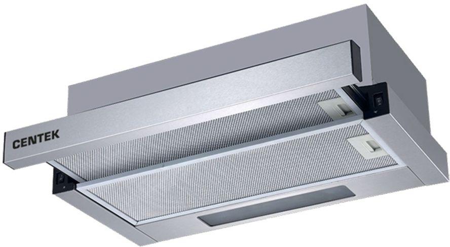 Вытяжка встраиваемая Centek CT-1840-60 серый управление: кнопочное (1 мотор)