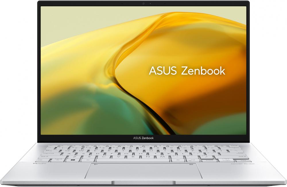 Ноутбук Asus Zenbook 14 UX3402VA-KP308 Core i7 1360P 16Gb SSD1Tb Intel Iris Xe graphics 14" IPS WQXGA (2560x1600) noOS silver WiFi BT Cam Bag (90NB10G6-M00FE0)