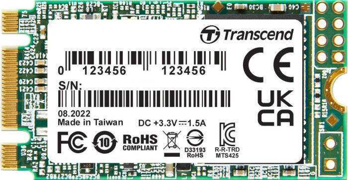 Накопитель SSD Transcend SATA-III 1TB TS1TMTS425S 425S M.2 2242 0.3 DWPD