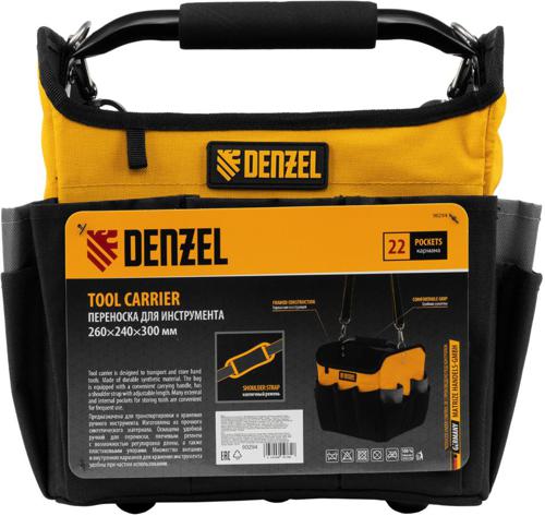 Сумка для инструментов Denzel 90294 12л 1отд. 22карм. черный/желтый