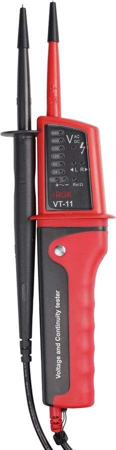 Тестер напряжения RGK VT-11 красный/черный (755269)
