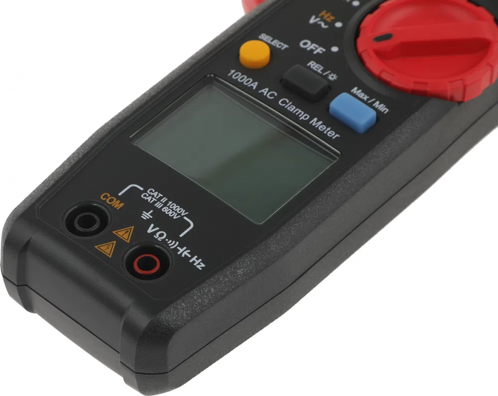 Клещи токоизмерительные RGK CM-14 цифр. измер.ток:переменный черный/красный (755115)