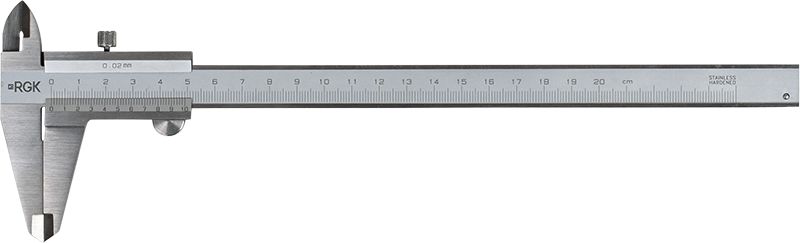 Штангенциркуль нониусный RGK SCM-200 серебристый пластиковый футляр (755795)