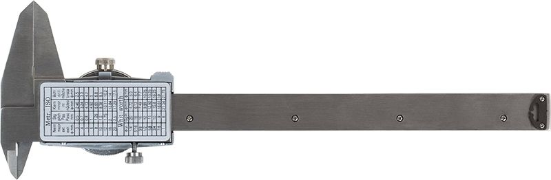 Штангенциркуль стрелочный RGK SCC-150 серый/бирюзовый пластиковый футляр (755825)