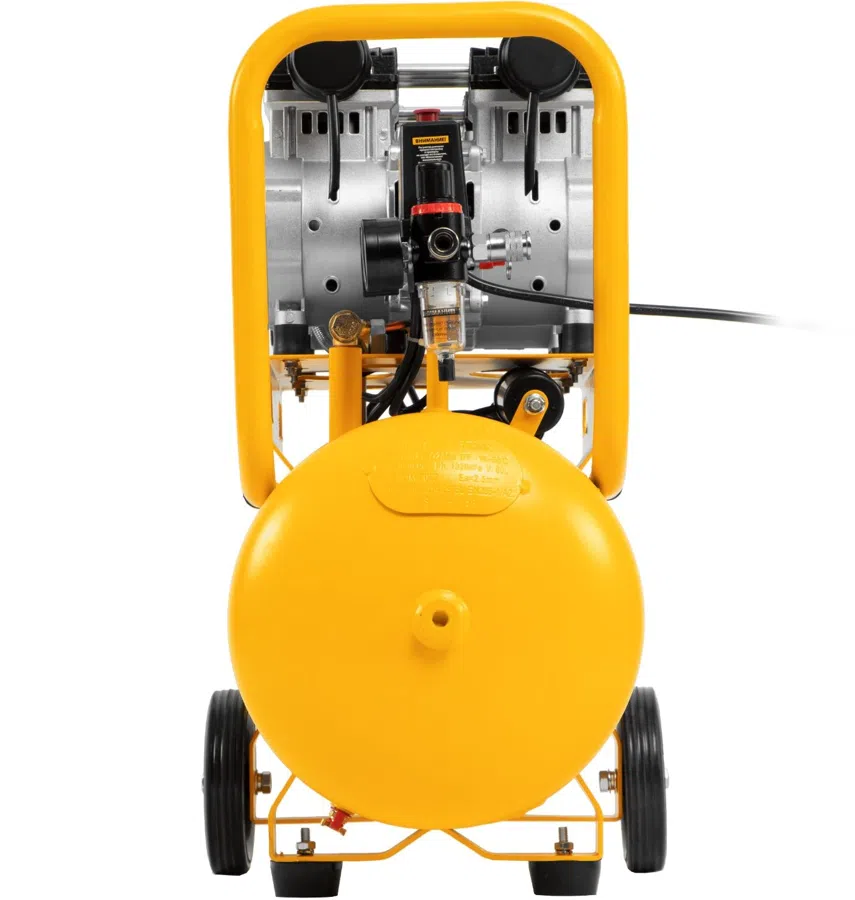 Компрессор поршневой Denzel DLS 2200/50 безмасляный 380л/мин 50л 2200Вт желтый