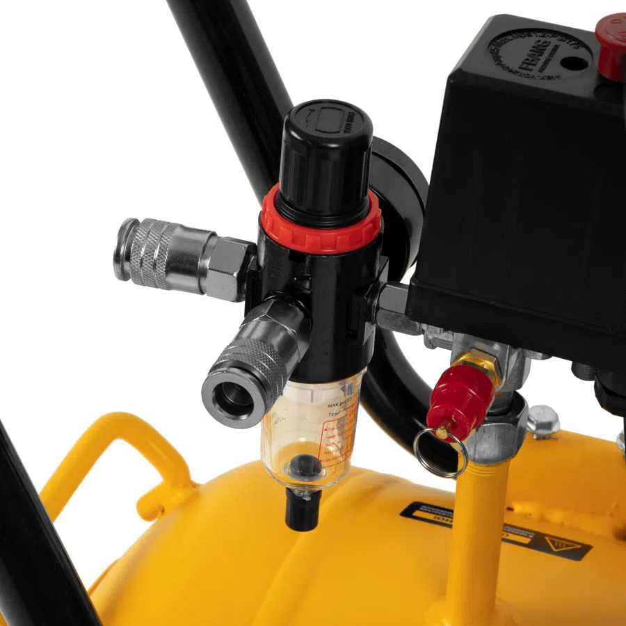 Компрессор поршневой Denzel DLS 2200/50 безмасляный 380л/мин 50л 2200Вт желтый