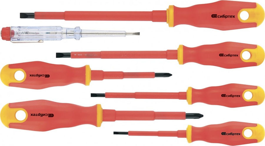 Набор отверток Сибртех 12936 в компл.:7 предметов