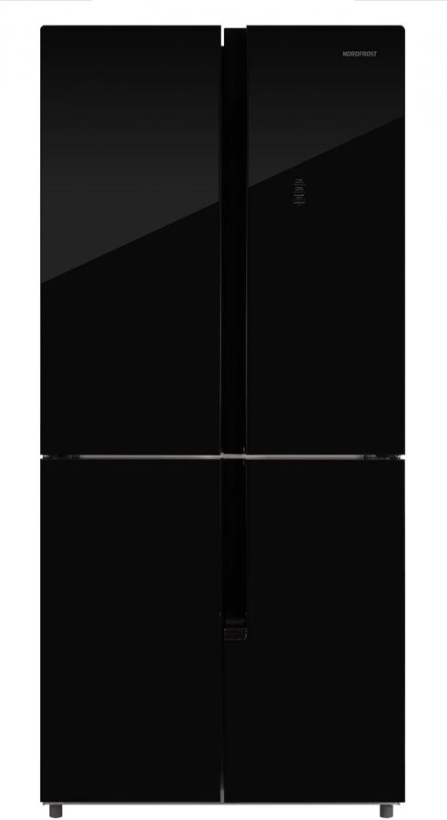 Холодильник Nordfrost RFQ 510 NFGB 3-хкамерн. черный инвертер