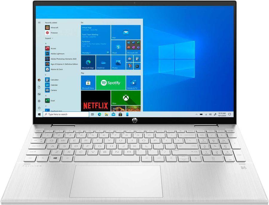 Ноутбук HP Pavilion x360 76Q72EA Core i5 1235U 16Gb SSD512Gb Intel Iris Xe graphics 15.6" IPS Touch FHD (1920x1080) Windows 11 Home Multi Language silver WiFi BT Cam