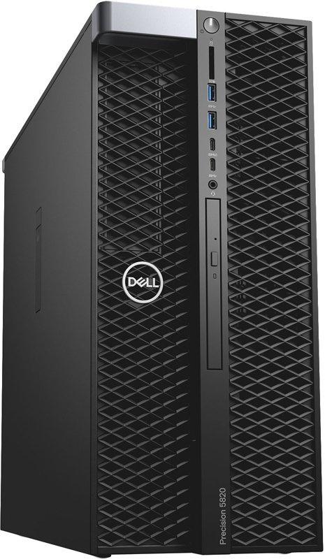 ПК Dell Precision T5820 MT Xeon W-2223 (3.6) 16Gb 2Tb 7.2k SSD512Gb T1000 4Gb DVDRW Windows 11 Professional GbitEth 425W мышь черный