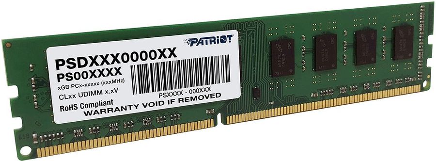 Память DDR3 8Gb 1600MHz Patriot PSD38G16002 OEM PC3-12800 CL11 DIMM 240-pin 1.5В dual rank OEM