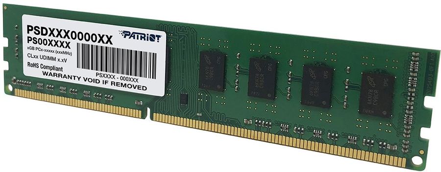 Память DDR3 8Gb 1600MHz Patriot PSD38G16002 OEM PC3-12800 CL11 DIMM 240-pin 1.5В dual rank OEM
