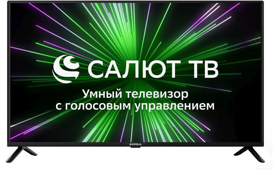 Телевизор LED Supra 40" STV-LC40ST0155Fsb. Салют ТВ черный FULL HD 60Hz DVB-T DVB-T2 DVB-C USB WiFi Smart TV