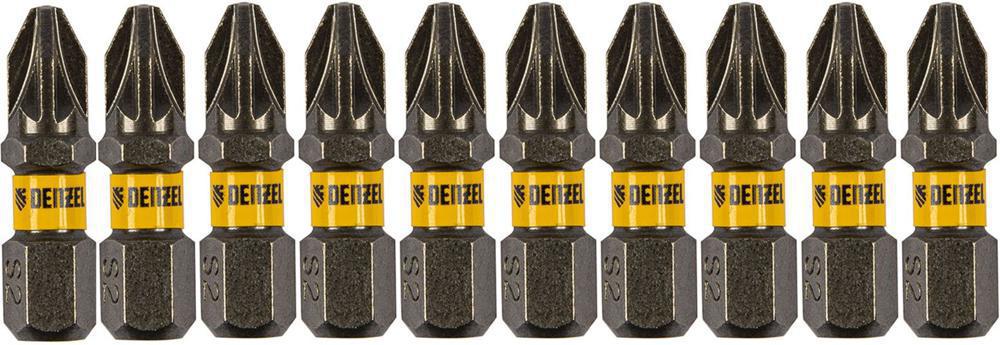 Набор бит Denzel 11654 (10пред.) для шуруповертов