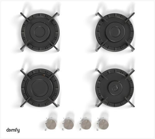 Газовая варочная поверхность Domfy DM6430GH WG белый