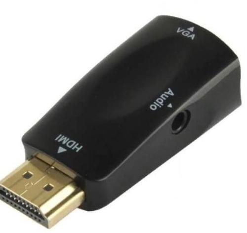 Переходник аудио-видео Premier 5-983AC HDMI (m)/VGA (f)/Jack 3.5 (f) черный