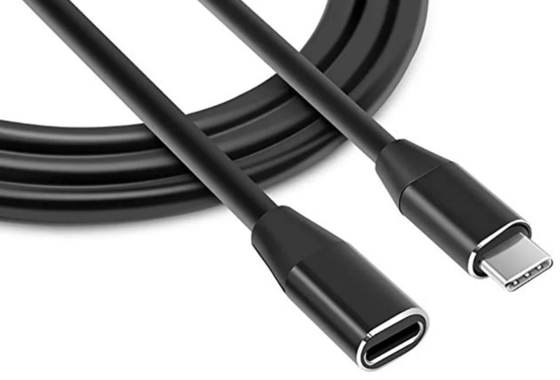 Кабель-удлинитель Premier 5-913 EXT USB Type-C (m) USB Type-C (f) 0.5м черный (пакет)