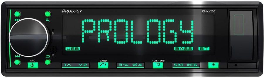 Автомагнитола Prology CMX-260 1DIN 4x55Вт v4.2 ПДУ (PRCMX260)