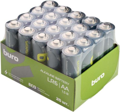 Батарея Buro Alkaline LR6 AA 2900mAh (20шт) коробка