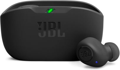 Гарнитура вкладыши JBL Wave Buds черный беспроводные bluetooth в ушной раковине (JBLWBUDSBLK)