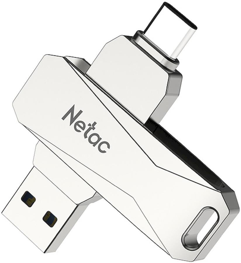 Флеш Диск Netac 128GB U782C NT03U782C-128G-30PN USB3.0 серебристый