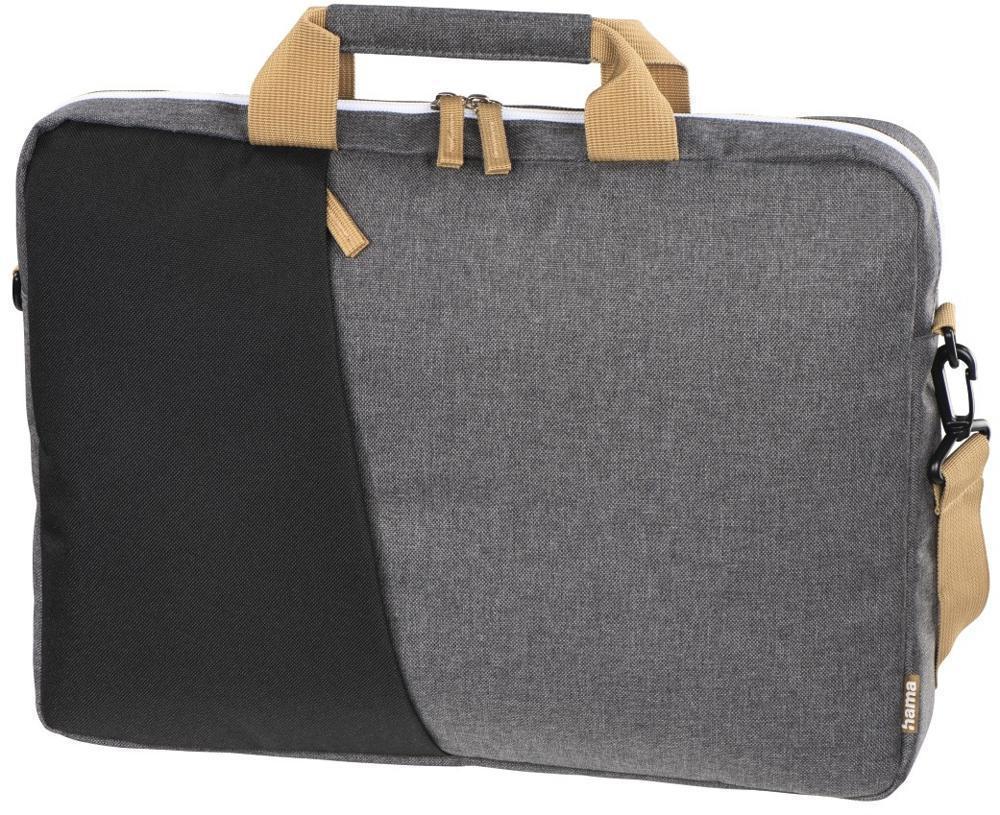 Сумка для ноутбука 15.6" Hama Florence черный/серый полиэстер (00217116)