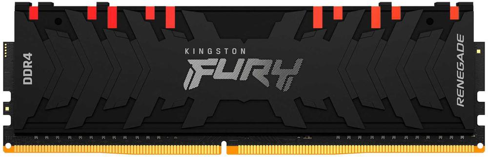 Память DDR4 16GB 3200MHz Kingston KF432C16RB1A/16 Fury Renegade RGB RTL Gaming PC4-25600 CL16 DIMM 288-pin 1.35В Intel dual rank с радиатором Ret