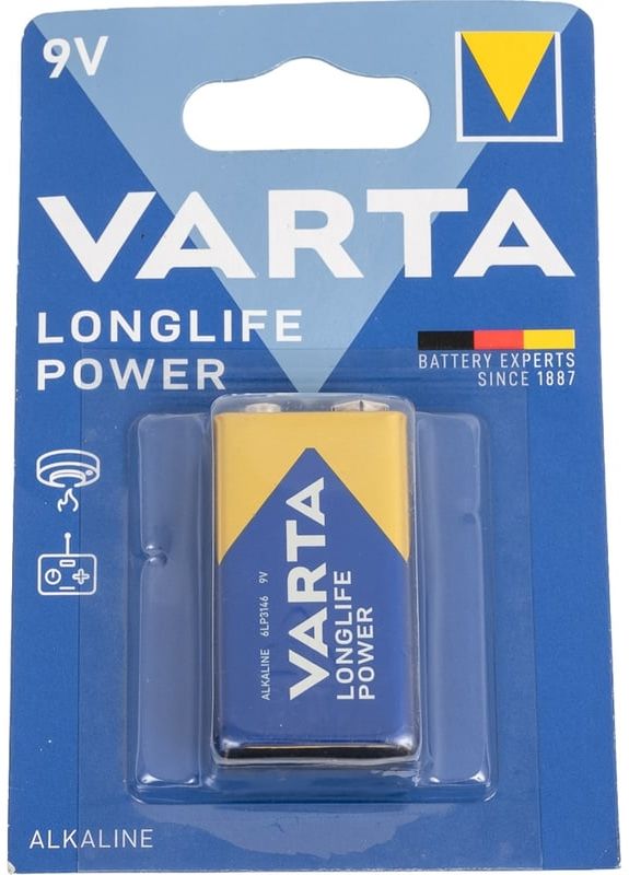 Батарея Varta Longlife power 6LR61 (1шт) блистер