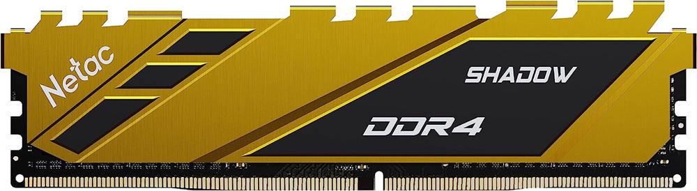 Память DDR4 8GB 3200MHz Netac NTSDD4P32SP-08Y Shadow RTL PC4-25600 CL16 DIMM 288-pin 1.35В с радиатором Ret