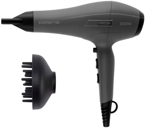 Фен Polaris PHD 2600ACi Salon Hair 2600Вт серый (PHD 2600ACI)