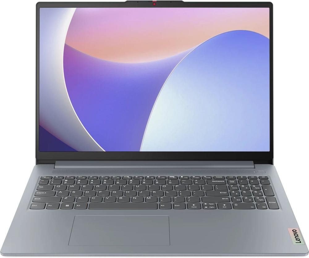 Ноутбук Lenovo IdeaPad Slim 3 15IRU8 Core i3 1305U 8Gb SSD256Gb Intel UHD Graphics 15.6" TN FHD (1920x1080) noOS grey WiFi BT Cam (82X70066LK)