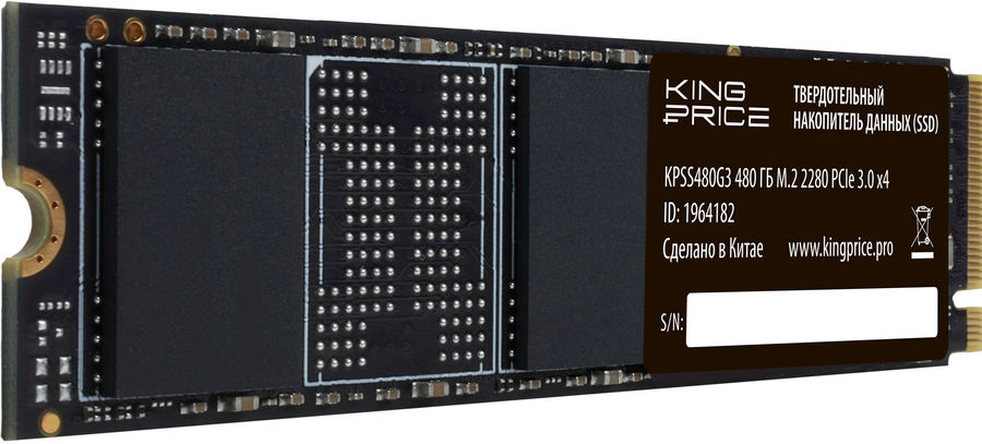 Накопитель SSD KingPrice PCIe 3.0 x4 480GB KPSS480G3 M.2 2280