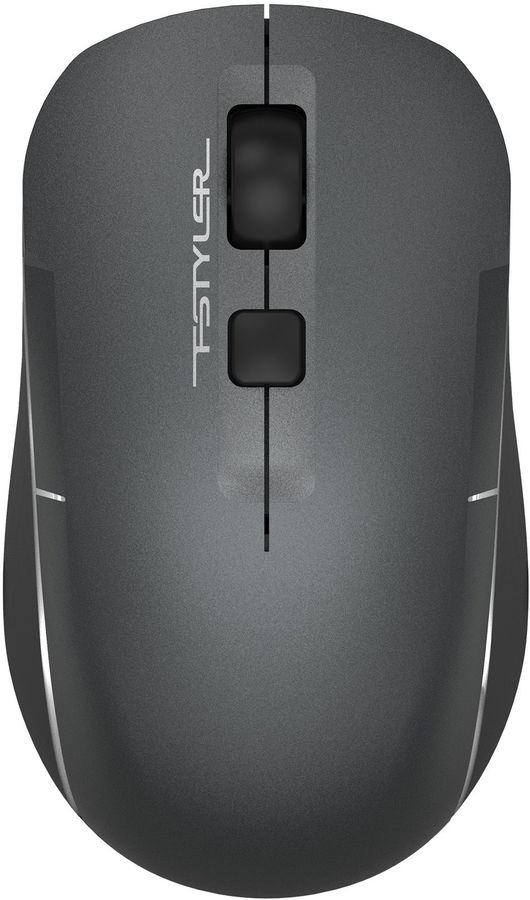 Мышь A4Tech Fstyler FB26CS Air серый/черный оптическая 2000dpi silent беспров. BT/Radio USB для ноутбука 4but (FB26CS AIR SMOKY GREY)