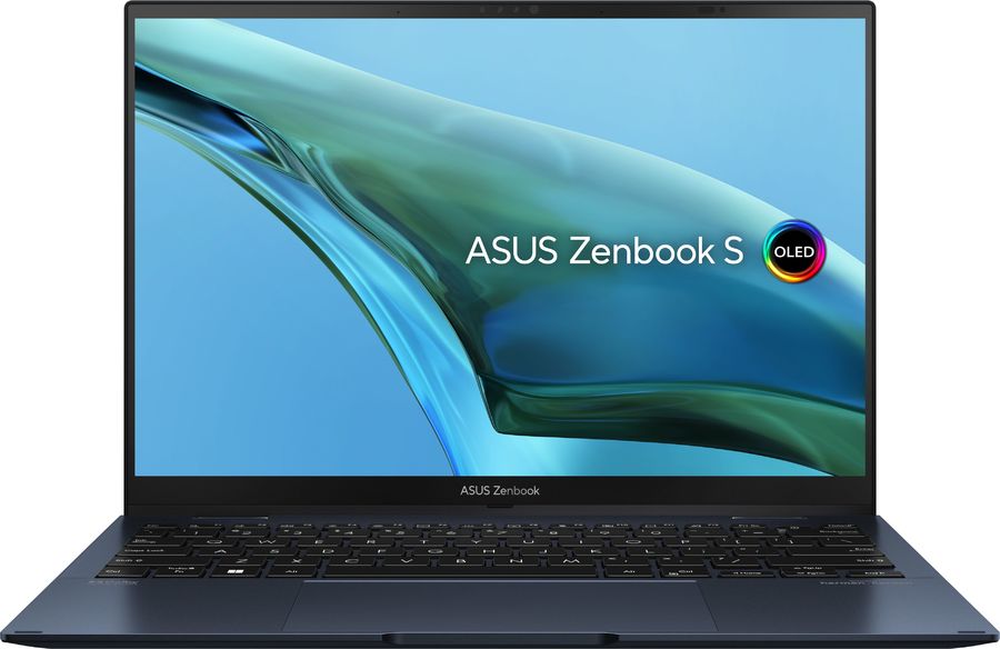 Ноутбук Asus ZenBook Flip S 13 OLED UP5302ZA-LX427W Core i5 1240P 16Gb SSD512Gb Intel Iris Xe graphics 13.3" OLED Touch 2.8K (2880x1800) Windows 11 Home blue WiFi BT Cam Bag (90NB0VV1-M00L90)