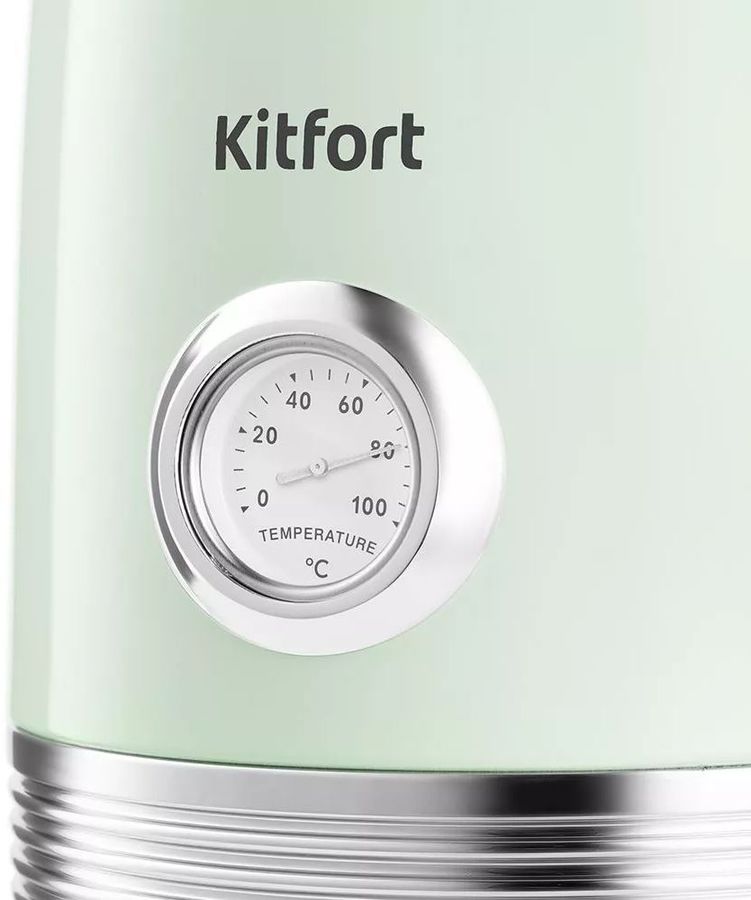 Чайник электрический Kitfort КТ-6604 1.7л. 2200Вт мятный корпус: металл/пластик