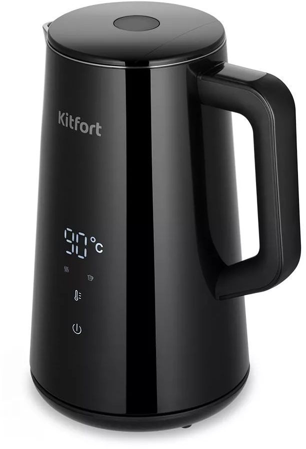 Чайник электрический Kitfort КТ-6186 1.5л. 1800Вт черный корпус: пластик