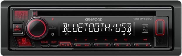 Автомагнитола Kenwood KDC-BT560U 1DIN 4x50Вт