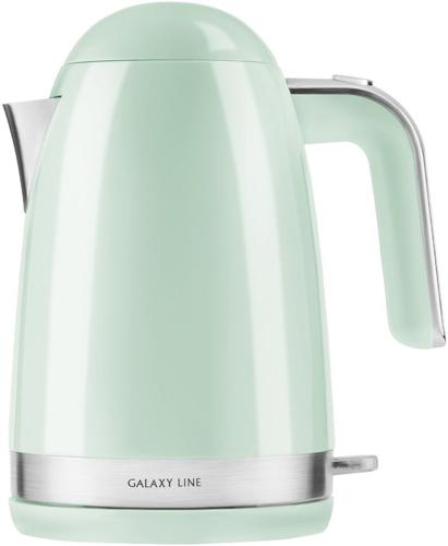 Чайник электрический Galaxy Line GL 0332 1.7л. 2200Вт мятный корпус: металл/пластик (ГЛ0332ЛМЯТ)