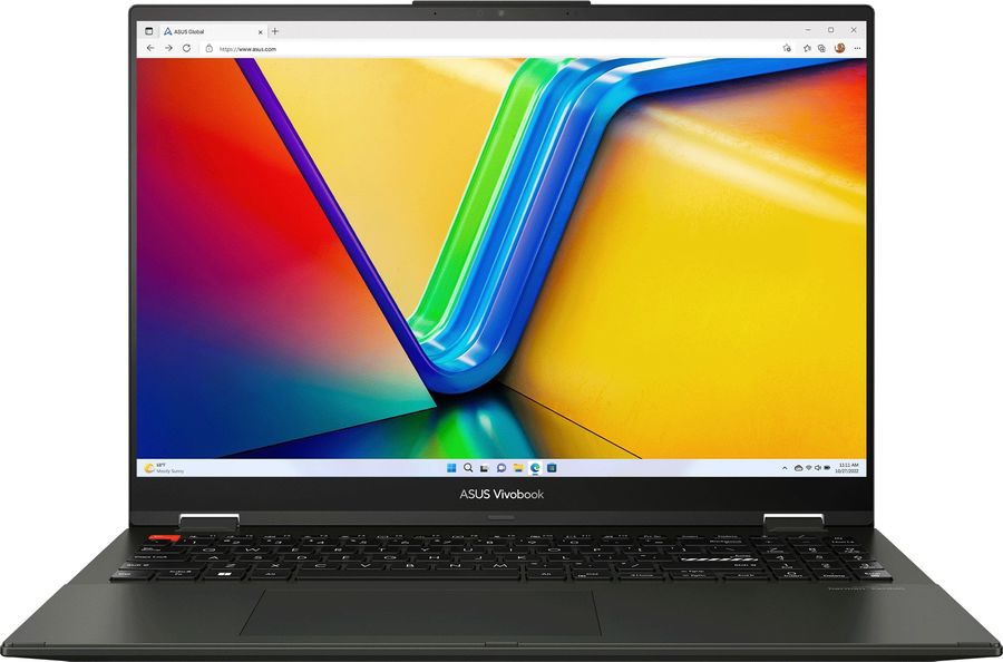Ноутбук Asus Vivobook S 16 Flip TN3604YA-MC094W Ryzen 5 7530U 8Gb SSD256Gb AMD Radeon Vega 7 16" IPS Touch WUXGA (1920x1200) Windows 11 Home black WiFi BT Cam (90NB1041-M003Z0)