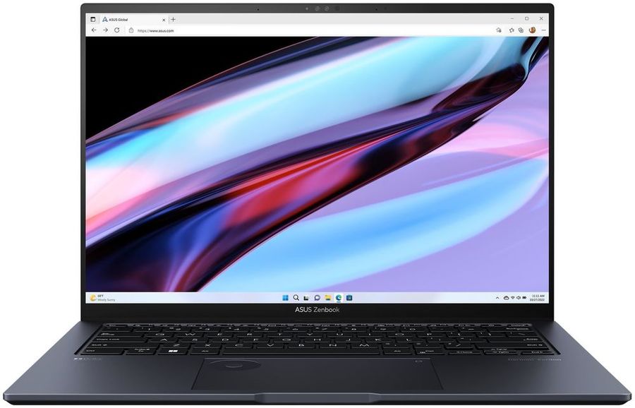 Ноутбук Asus Zenbook Pro 14 OLED UX6404VV-P1119X Core i7 13700H 16Gb SSD1Tb NVIDIA GeForce RTX4060 8Gb 14.5" OLED Touch 2.8K (2880x1800) Windows 11 Professional black WiFi BT Cam Bag (90NB11J1-M005V0)