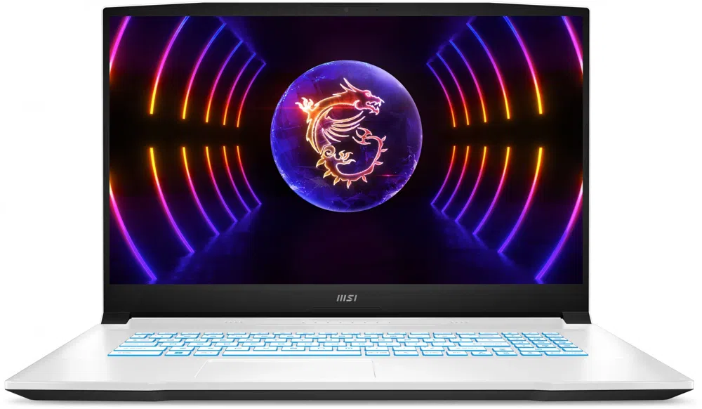 Ноутбук MSI Sword 17 A12VE-806XRU Core i7 12650H 16Gb SSD512Gb NVIDIA GeForce RTX4050 6Gb 17.3" IPS FHD (1920x1080) FreeDOS white WiFi BT Cam (9S7-17L522-806)