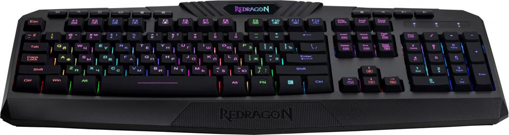 Клавиатура Redragon Harpe Wireless черный USB беспроводная Multimedia for gamer LED (78121)