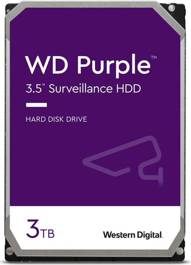 Жесткий диск WD SATA-III 3TB WD33PURZ Surveillance Purple (5400rpm) 256Mb 3.5"